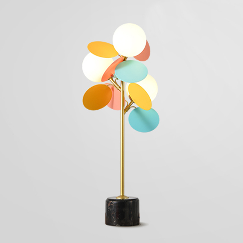 Настольная лампа MATISSE Table Lamp Multi Белое матовое стекло Золотой Черный Мульти в Нижнем Новгороде | Loft Concept 