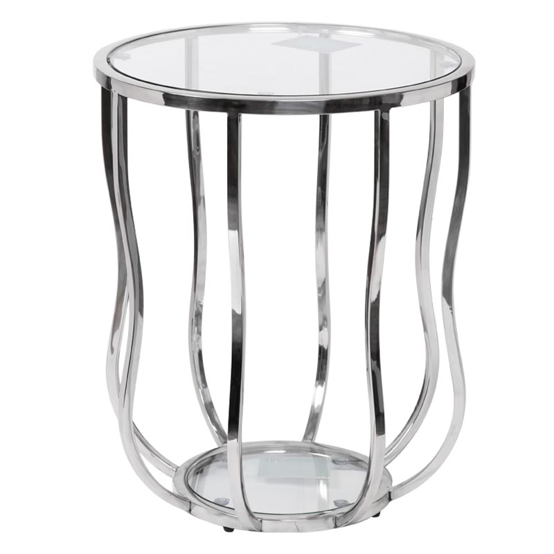 Приставной стол Fedric Side Table silver Серебряный в Нижнем Новгороде | Loft Concept 