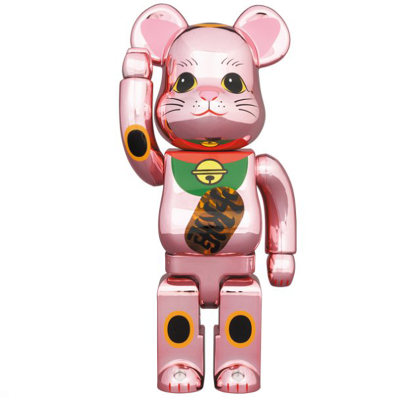 Статуэтка Bearbrick Pink Lucky Cat Розовый Мульти в Нижнем Новгороде | Loft Concept 