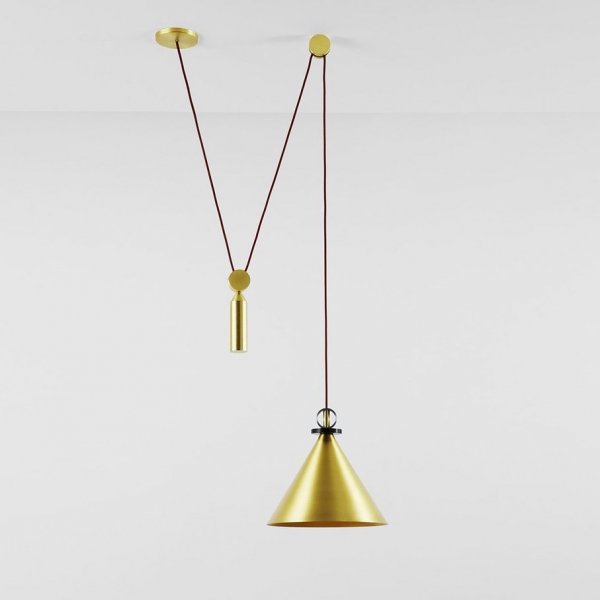 Подвесной светильник Shape up Pendant Cone Brass Латунь в Нижнем Новгороде | Loft Concept 