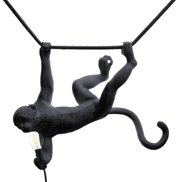 Подвесной светильник Seletti The Monkey Lamp Swing Black Черный в Нижнем Новгороде | Loft Concept 