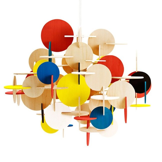 Люстра Bau Lamp Large By Normann-Copenhagen Мульти Желтый Красный Синий Бежево-серый в Нижнем Новгороде | Loft Concept 