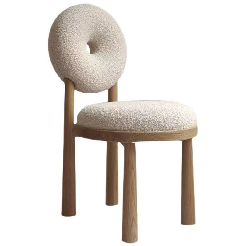 Стул Bagel Boucle Chair Бежевый Древесина в Нижнем Новгороде | Loft Concept 