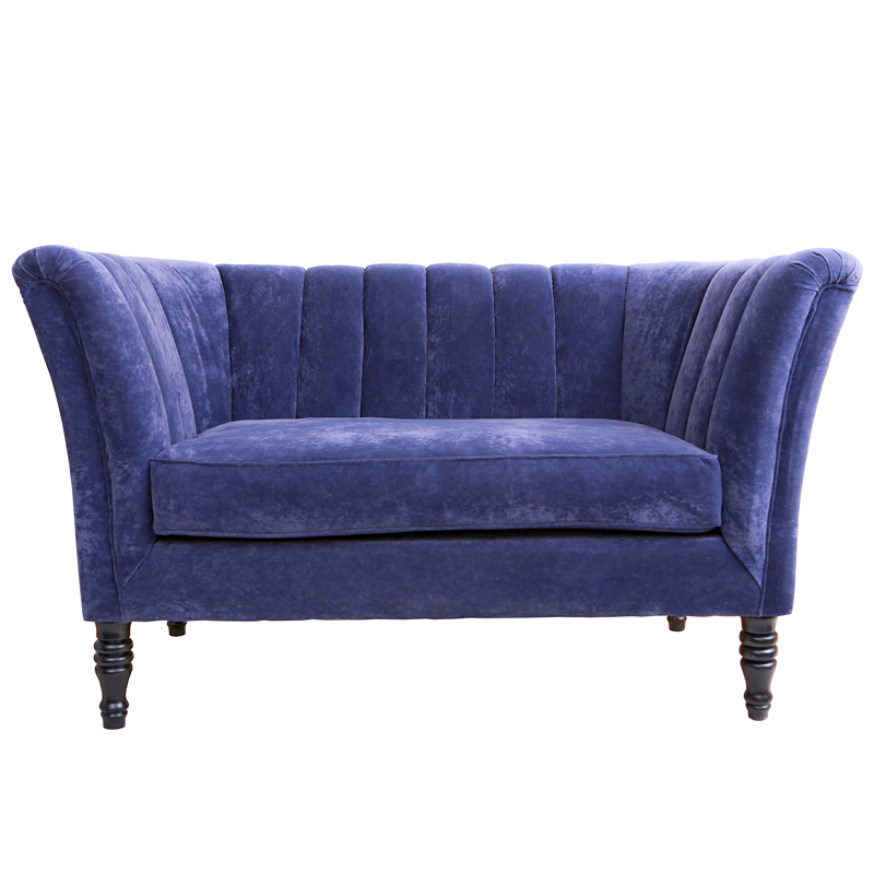 Диван Joffroi Sofa velour blue Синий в Нижнем Новгороде | Loft Concept 