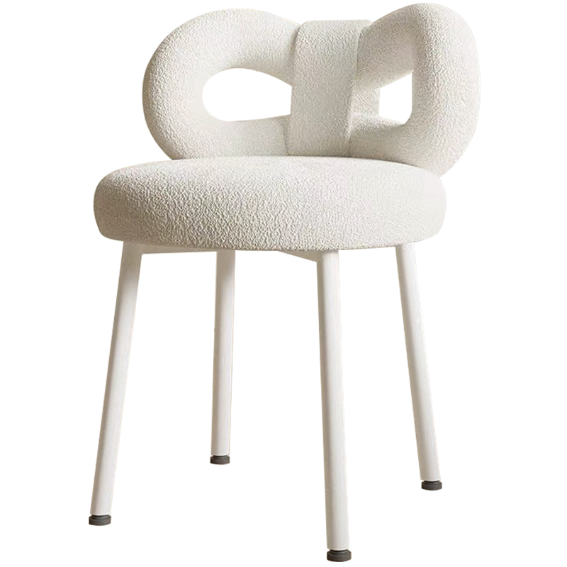 Стул Claire White Boucle Chair Белый в Нижнем Новгороде | Loft Concept 