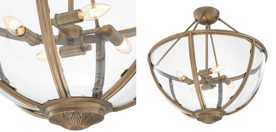 Потолочный светильник Eichholtz Ceiling Lamp Deveraux Antique brass - Loft-Concept в Нижнем Новгороде