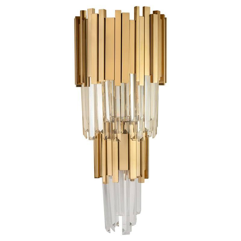 Бра Luxxu Modern Cascade Wall Lamp Gold 58 Золотой Прозрачное Стекло в Нижнем Новгороде | Loft Concept 