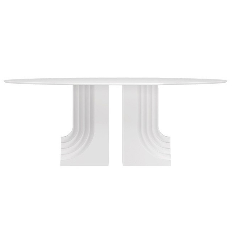 Обеденный стол Carlo Scarpa Oval Dining Table Белый в Нижнем Новгороде | Loft Concept 