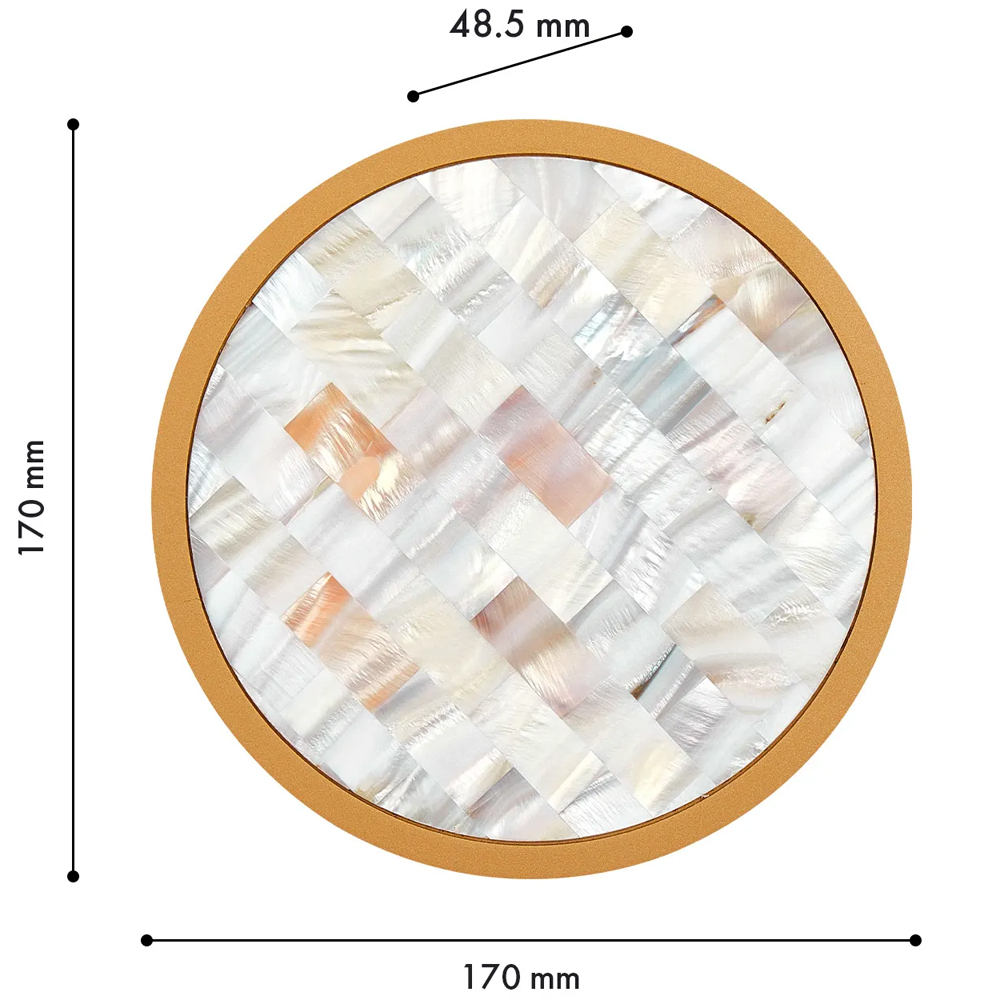 Бра в форме диска с перламутровыми прямоугольниками из морской ракушки Touch of Marine Charm в Нижнем Новгороде