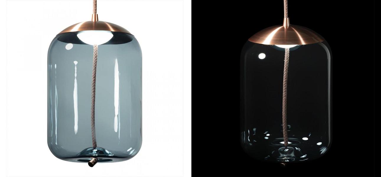 Подвесной светильник Brokis KNOT PC1034 Голубое стекло - фото №1