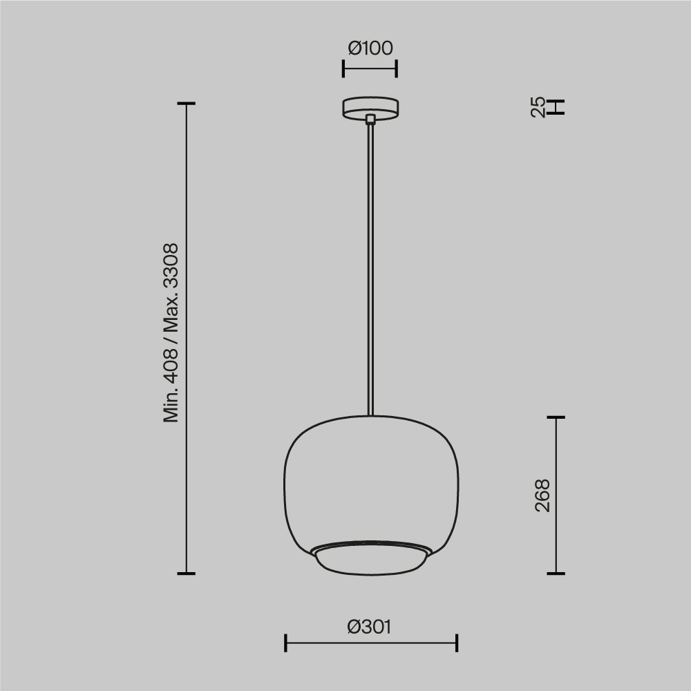 Подвесной светильник Brio Белый 3000К 20Вт в Нижнем Новгороде
