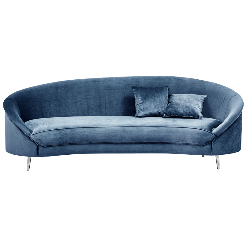 Диван Paulet Sofa blue Серый Хром в Нижнем Новгороде | Loft Concept 