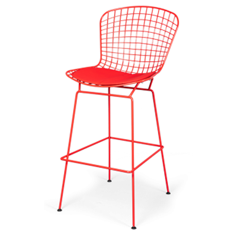 Барный стул Bertoia Barstool Red Красный в Нижнем Новгороде | Loft Concept 