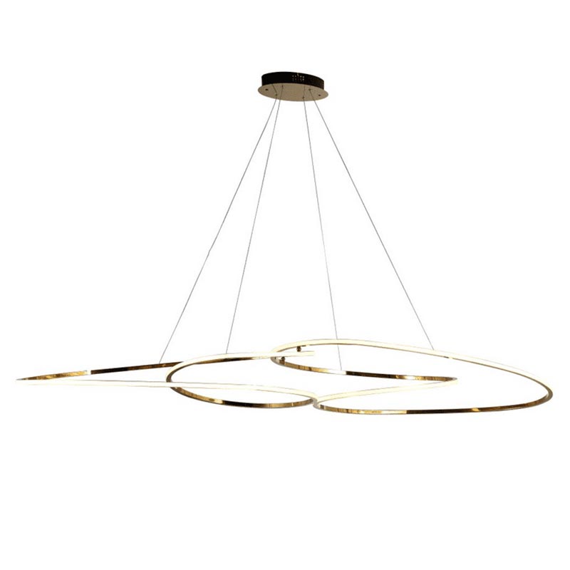 Люстра Adenor Ring Horizontal Gold Chandelier Золотой в Нижнем Новгороде | Loft Concept 