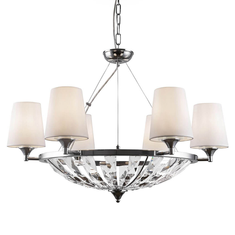 Люстра Odarnat Chandelier chrome Белый Хром в Нижнем Новгороде | Loft Concept 