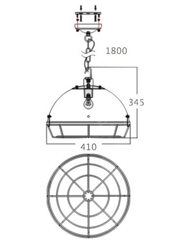 Светильник Loft Industrial Metal Cage Spiderweb в Нижнем Новгороде