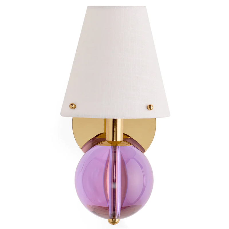 Бра BELVEDERE SCONCE Jonathan Adler Pink Золотой Белый Сиреневый в Нижнем Новгороде | Loft Concept 