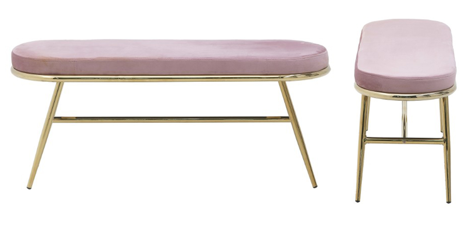 Банкетка Nicolene Banquet Pink - фото