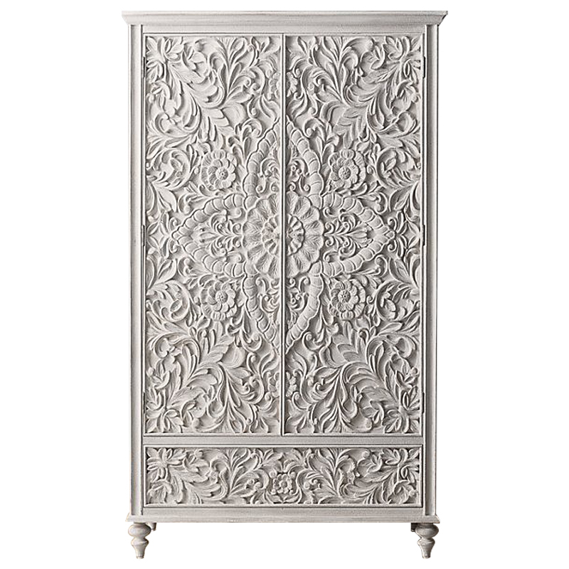 Шкаф Indian Antique White Furniture Cabinet белый Белый в Нижнем Новгороде | Loft Concept 