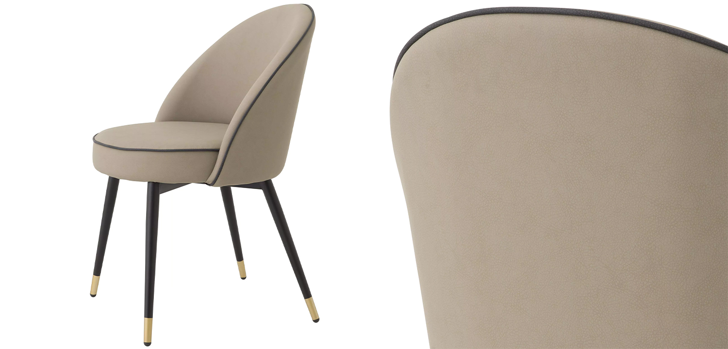 Комплект из двух стульев Eichholtz Dining Chair Cooper Set of 2 Beige - фото №1