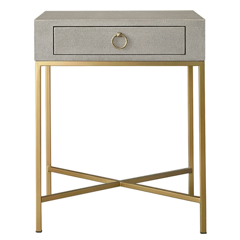 Gaston Stingray Texture Gray Side Table Приставной стол серый скат Золотой Серый в Нижнем Новгороде | Loft Concept 