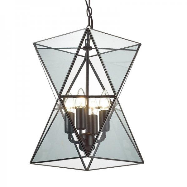 Люстра PolyPyramid Glass Pendant 4 Прозрачный в Нижнем Новгороде | Loft Concept 