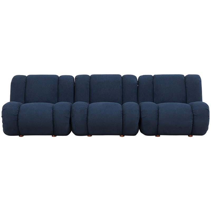 Модульный диван Erasmus Modular Sofa Blue Синий Коричневый в Нижнем Новгороде | Loft Concept 