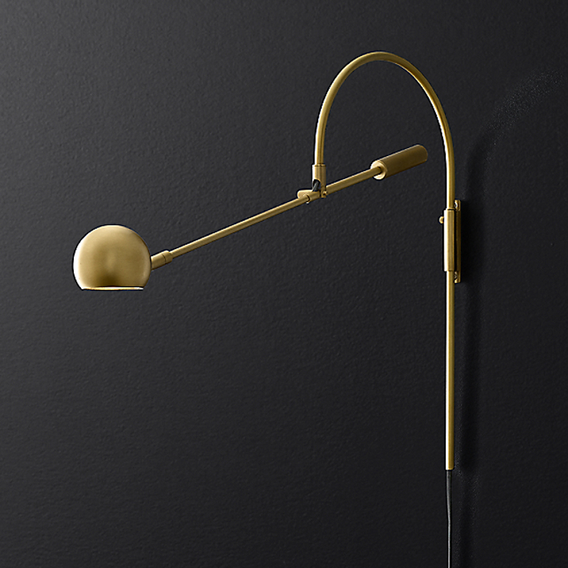 Бра Restoration Hardware ORBITER II Wall lamp Brass Латунь в Нижнем Новгороде | Loft Concept 