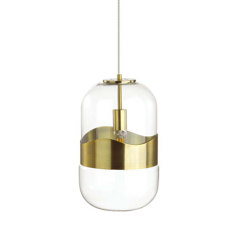 Подвесной светильник Igon Gold Hanging Lamp Золотой Прозрачный в Нижнем Новгороде | Loft Concept 