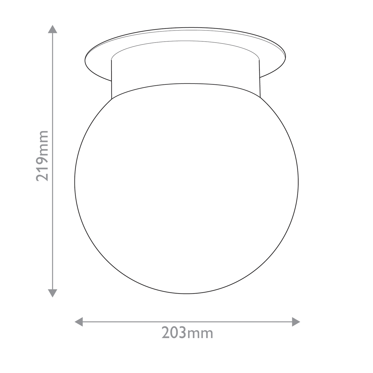 Потолочный светильник с белым матовым шарообразным плафоном Kichler в Нижнем Новгороде