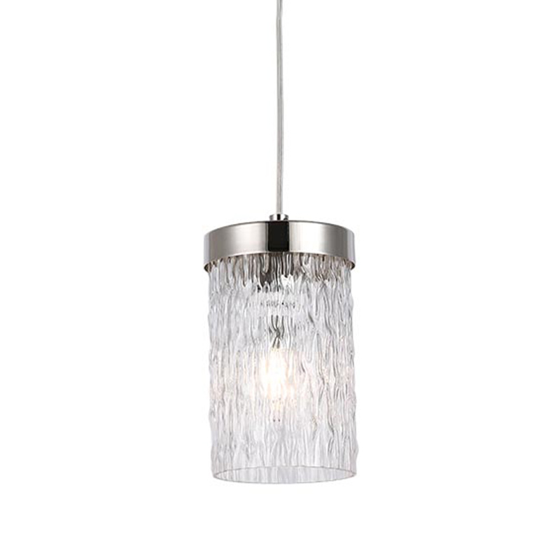 Подвесной светильник Estebe Nickel Glass Hanging Lamp Никель Прозрачный в Нижнем Новгороде | Loft Concept 