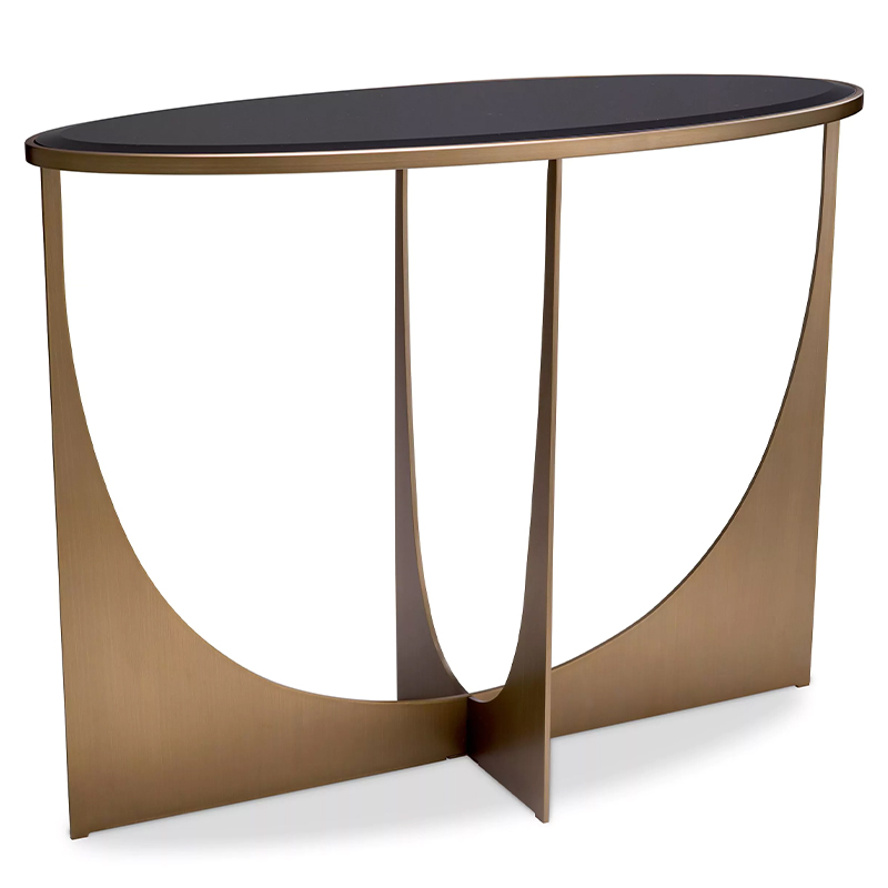 Консоль Eichholtz Console Table Elegance Черный Латунь в Нижнем Новгороде | Loft Concept 