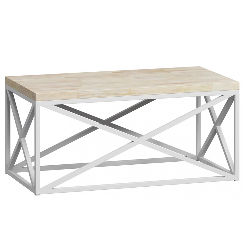 Кофейный стол Industrial Oak Geometric Coffee Table white Белый в Нижнем Новгороде | Loft Concept 