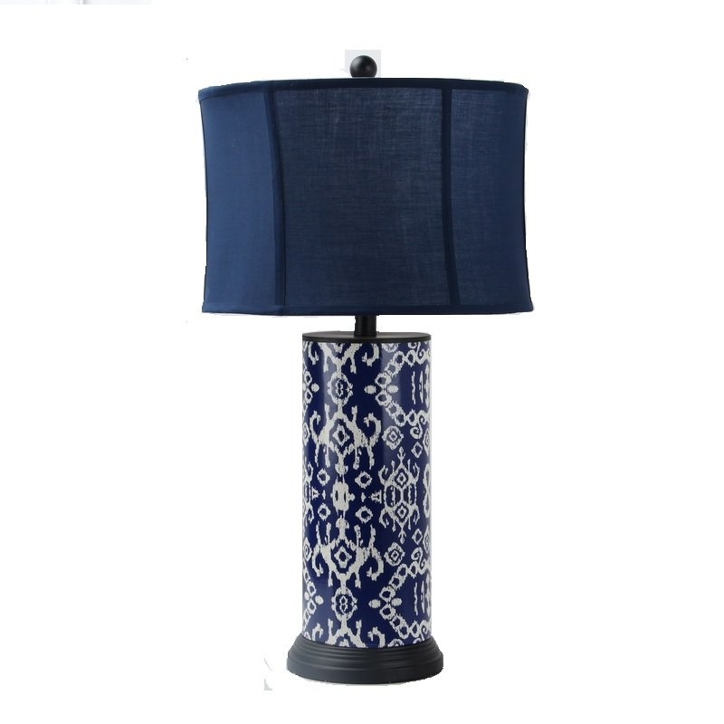 Настольная лампа Deep Blue Table Lamp Синий Белый в Нижнем Новгороде | Loft Concept 