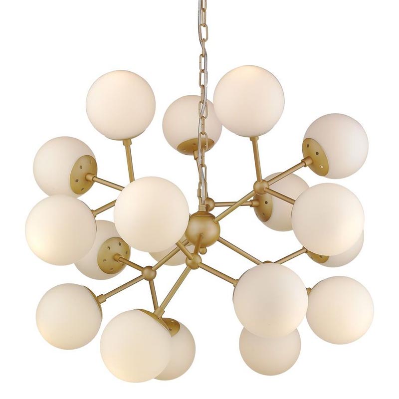 Люстра Berries Chandelier white matt 75 Золотой Белое матовое стекло в Нижнем Новгороде | Loft Concept 