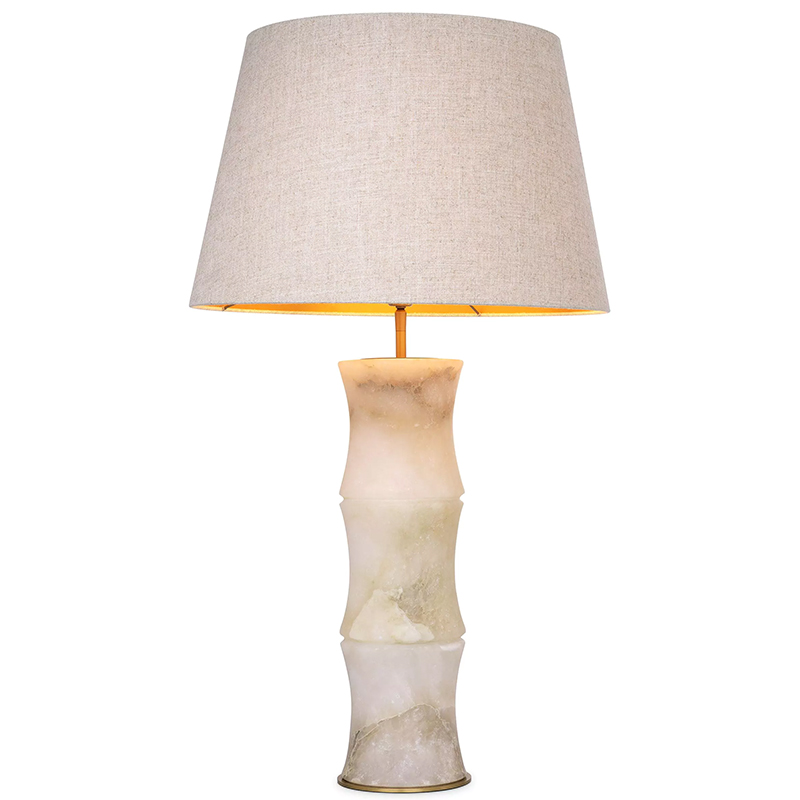 Настольная лампа Eichholtz Table Lamp Bonny Alabaster Латунь Бежевый Бежево-серый в Нижнем Новгороде | Loft Concept 