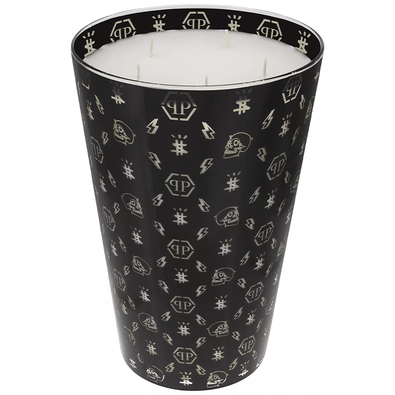 Свеча Philipp Plein Candle Monogram XL Черный Белый в Нижнем Новгороде | Loft Concept 