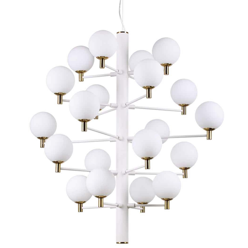 Люстра Italian Globe Abstraction Light White 20 Белый Золотой в Нижнем Новгороде | Loft Concept 