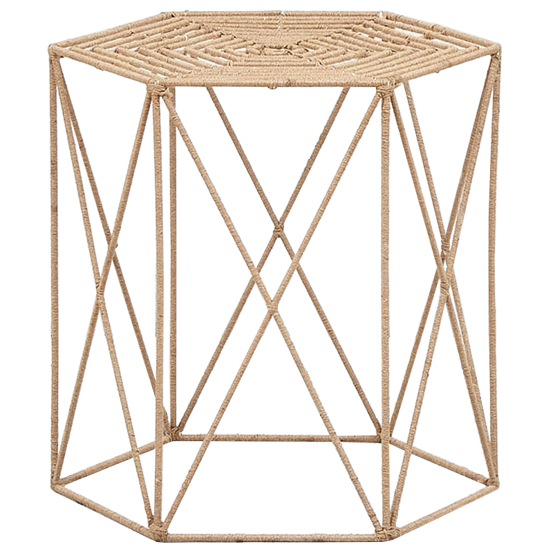 Приставной стол Wicker Alma Side Table Бежевый в Нижнем Новгороде | Loft Concept 