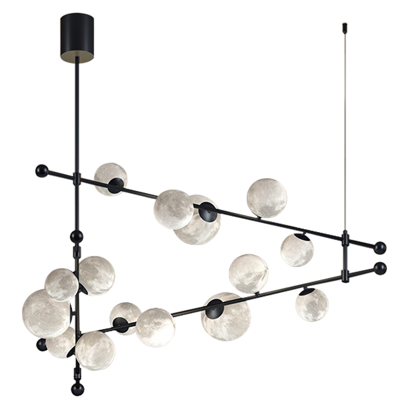 Светильник Tech Lighting Modern Rail Geometric Linear Suspension 15 Black Черный Белый в Нижнем Новгороде | Loft Concept 