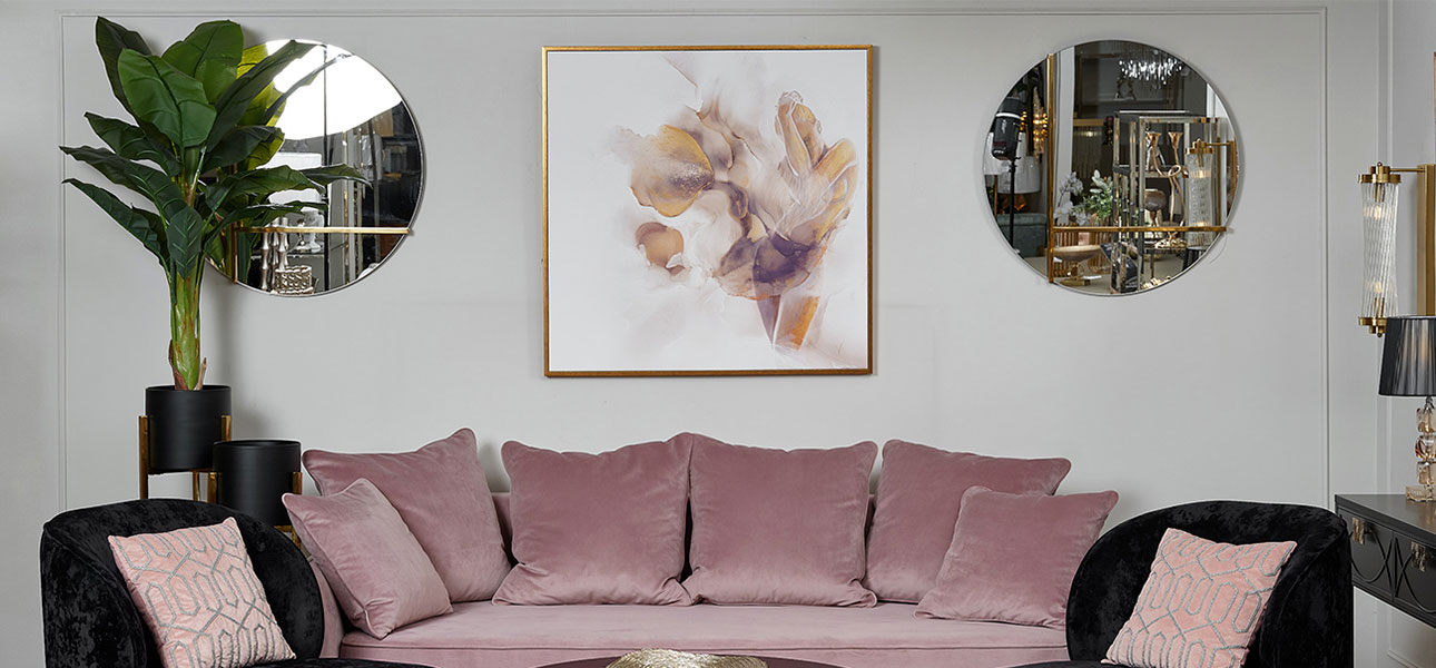 Зеркало круглое с золотом Rook - фото №1