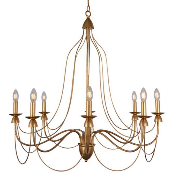 Люстра Wrought Iron Chandelier Золотой в Нижнем Новгороде | Loft Concept 