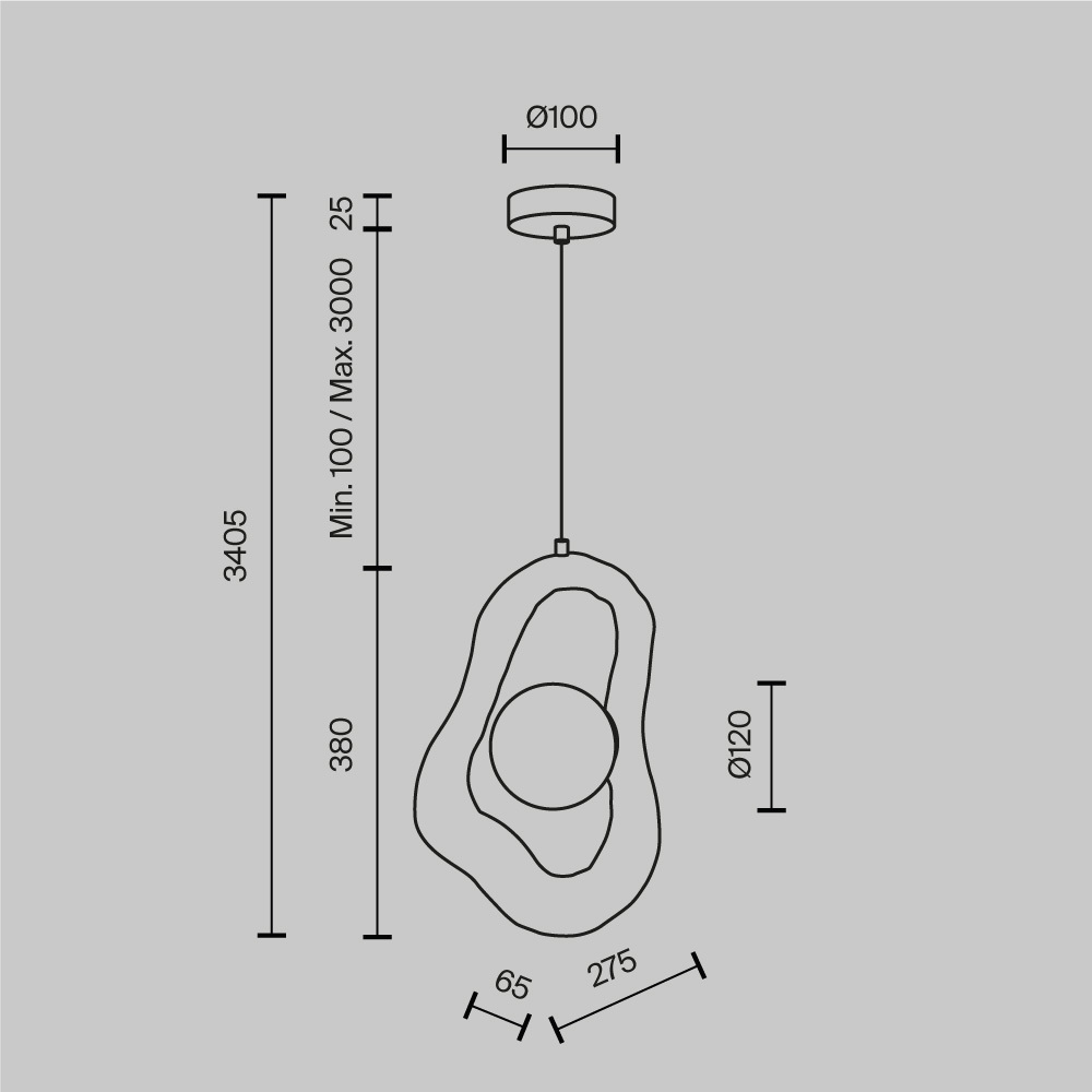 Подвесной светильник Opus в Нижнем Новгороде