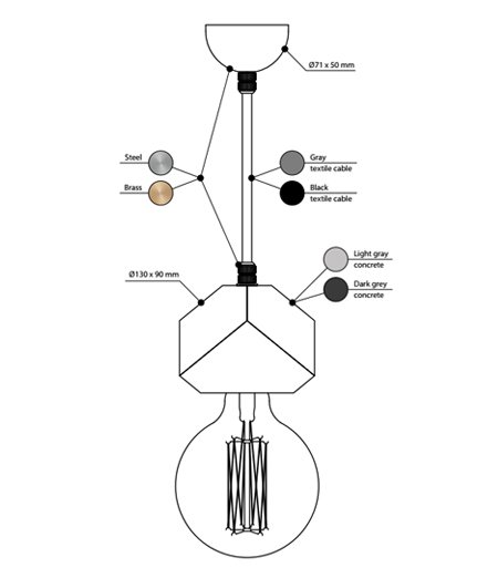 Подвесной светильник BETON MAKT в Нижнем Новгороде