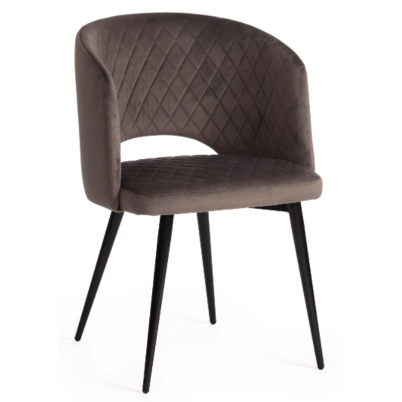 Стул Janice Grey Chair Серый (Gray) Черный в Нижнем Новгороде | Loft Concept 