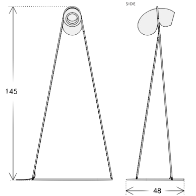 Торшер White glass trap floor lamp в Нижнем Новгороде