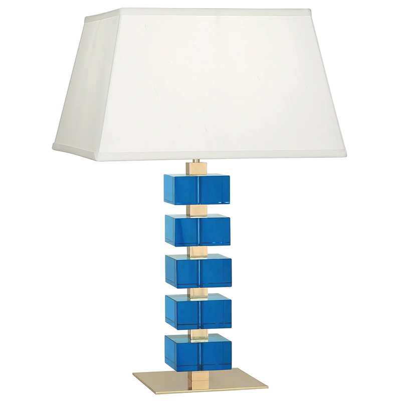 Настольная лампа Monaco Table Lamp Синий Латунь Белый в Нижнем Новгороде | Loft Concept 