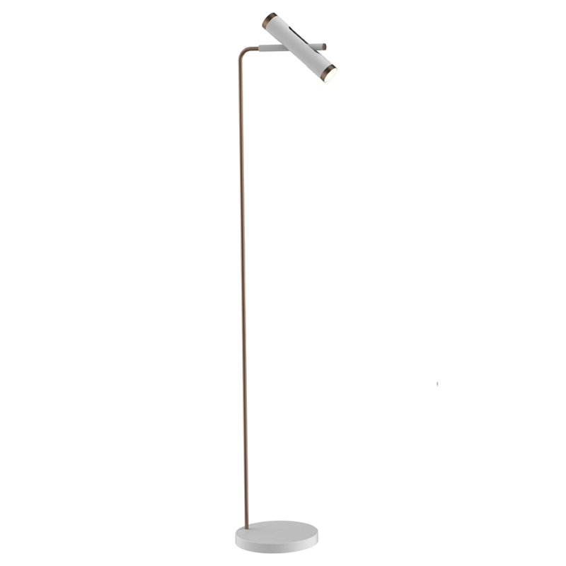 Торшер Rainer Floor Lamp white Белый Золотой в Нижнем Новгороде | Loft Concept 