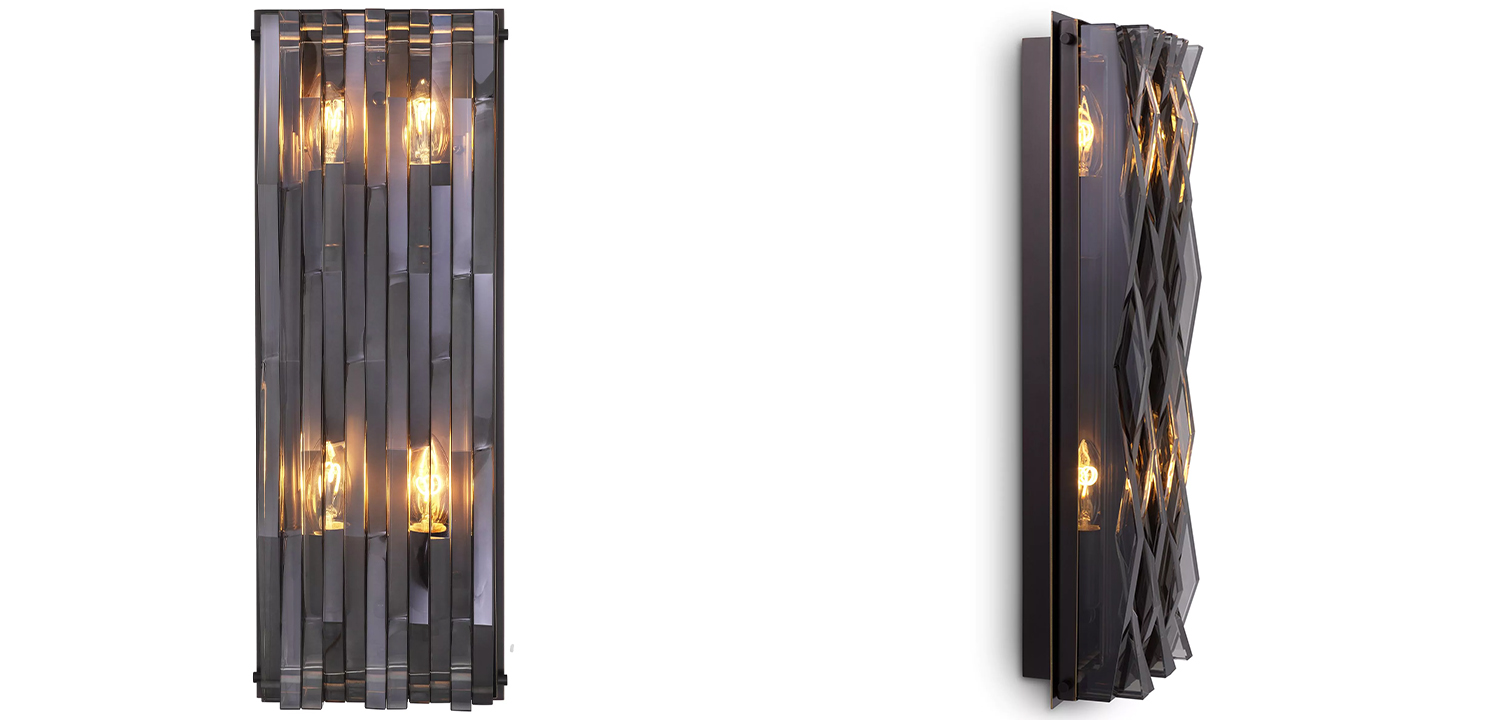 Бра Eichholtz Wall Lamp Nuvola L Smoke - фото