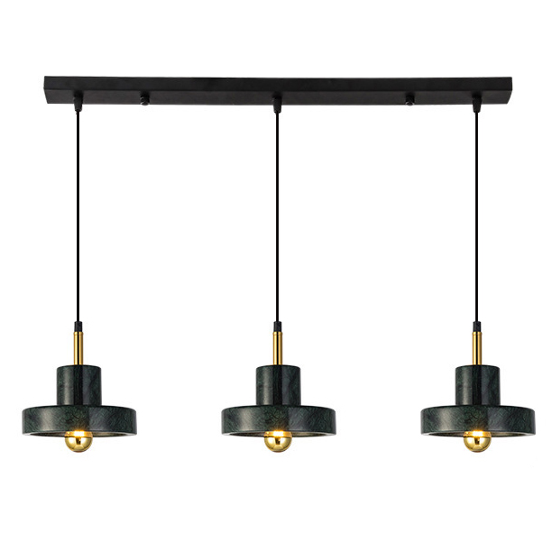 Люстра Tom Dixon Stone Pendant Black 3 Черный Золотой в Нижнем Новгороде | Loft Concept 